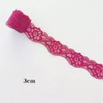 3CM Narrow-Edge Stretch Lace Trim, Large Roll - Image 2