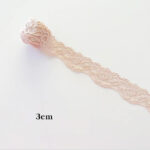 3CM Narrow-Edge Stretch Lace Trim, Large Roll - Image 5
